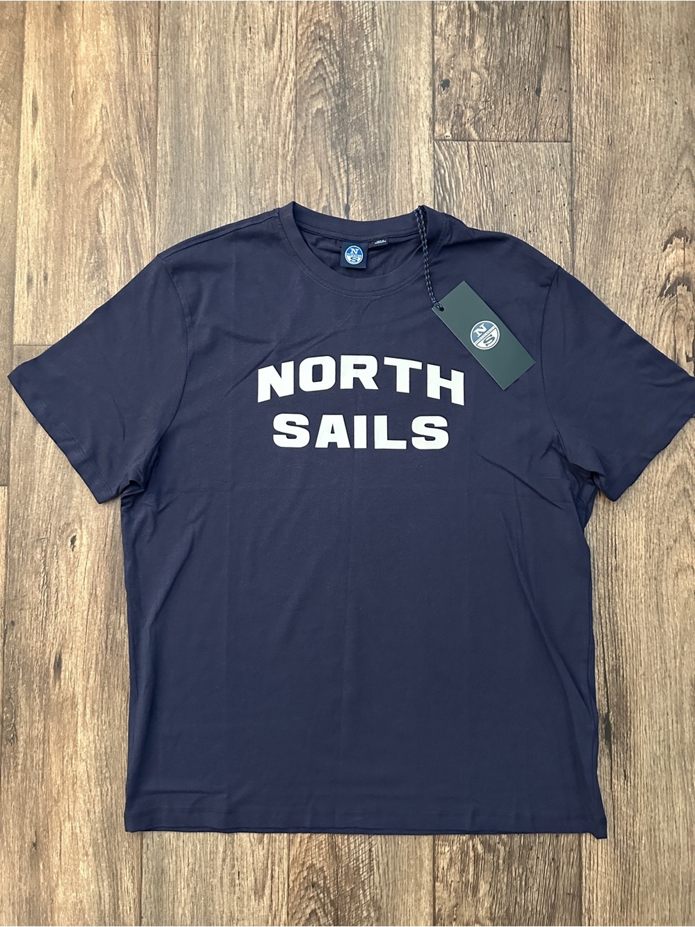 North Sails Graphic Short Sleeves Cotton T-Shirt Men’s Size M Navy Blue